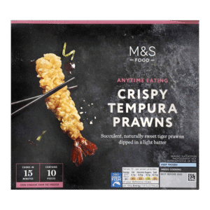 M&S 10 Tempura Tiger Prawns Frozen