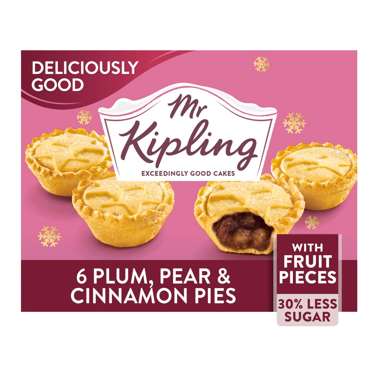 Mr Kipling 6 Deliciously Good Plum Pear And Cinnamon Pies