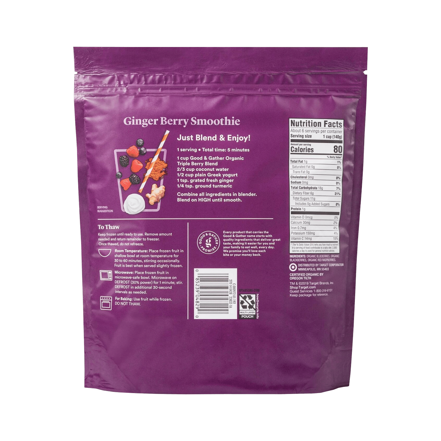 Organic Frozen Triple Berry Blend - Image 2