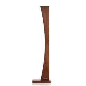 Modern Curved Wooden Floor Lamp | LED Ambient Light for Living Room & Office