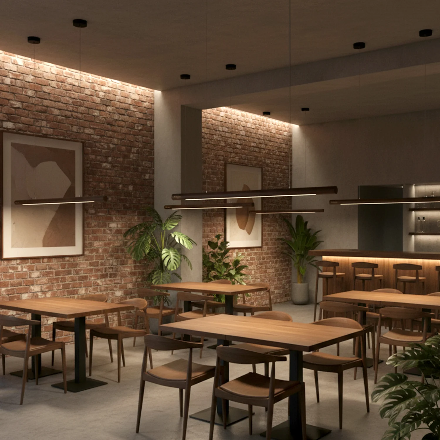 Modern Round Wooden Pendant Light | Minimalist Design for Dining & Living | Teak Wood Finish - Image 9