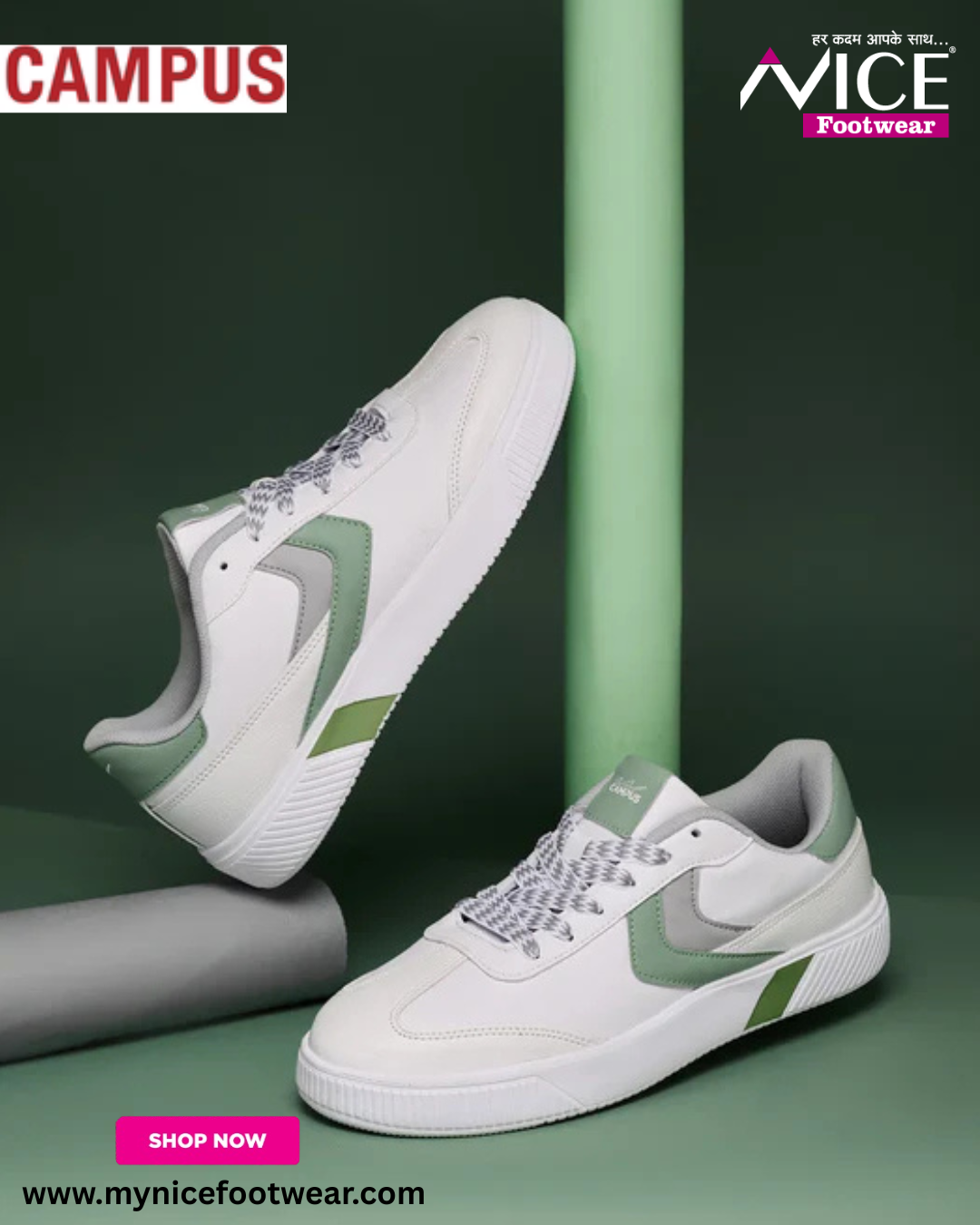 CAMPUS Men’s Sneakers OG-43 White - Image 4